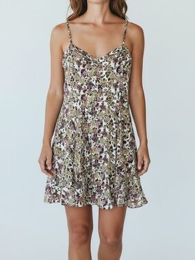 Aritzia Talula Floral Mini Skater Dress Floral Cottagecore Y2K